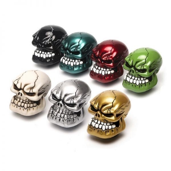 ドクロ シフトノブ 汎用 アダプター付き ゴールド MT AT スカル 骸骨 おもしろ トラック トヨタ ニッサン スズキ ホンダ スバル 三菱拍卖