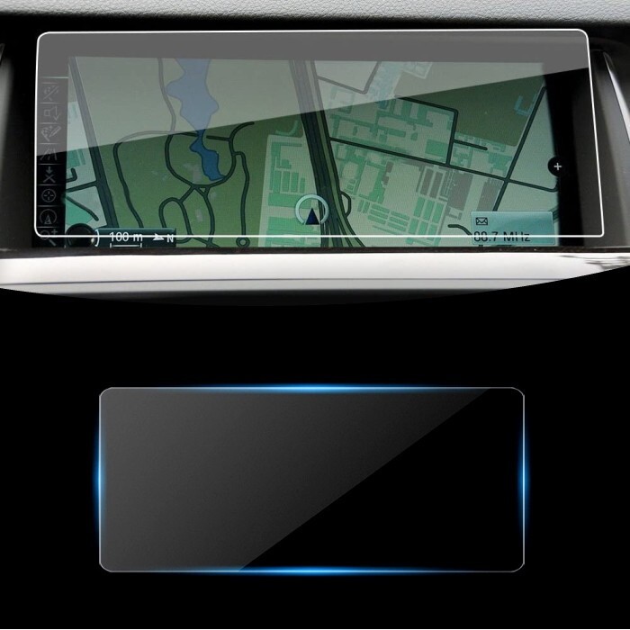BMW 純正ナビ 強化ガラス フィルム シート 5シリーズ 7シリーズ GT5 など 液晶 保護 ガラスシート ガラスフィルム ナビゲーション モニター拍卖