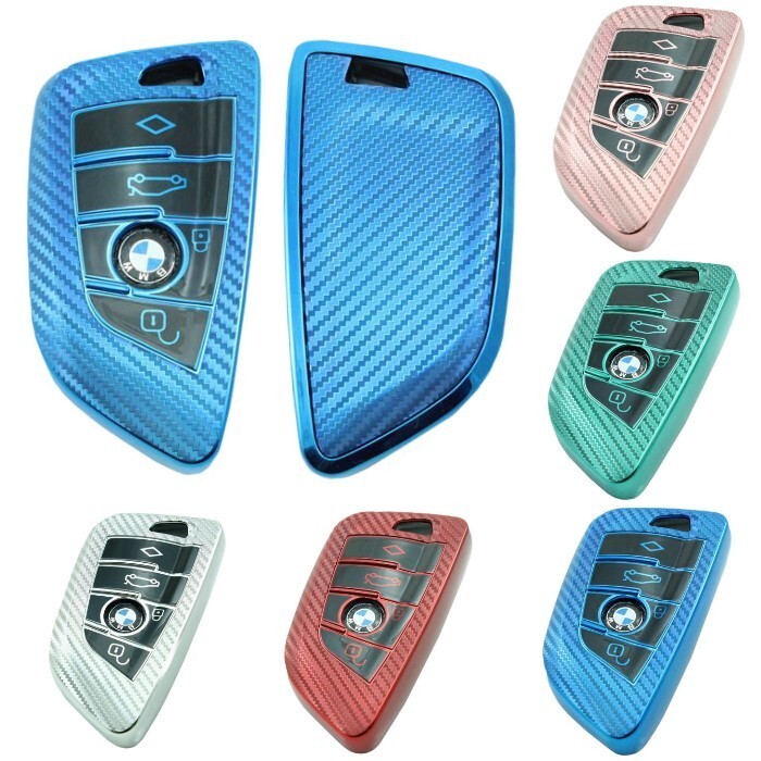 BMW TPU キーケース キーカバー 全5色 F39 F45 F46 G20 G30 G01 G11 G12 F15 F16 F45 など キーホルダー メタリック カーボン柄拍卖