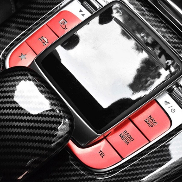 ベンツ センターコントロール ボタンカバー アルミ製 全3色 W177 V177 W247 C118 X118 H247 X247 など拍卖