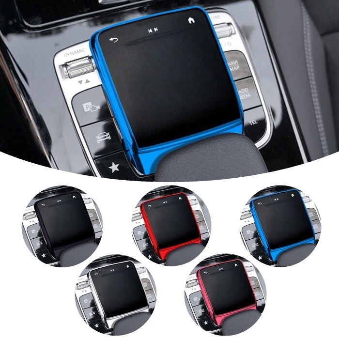 ベンツ コマンドコントローラー タッチパッド カバー TPU製 全5色 メタリック メッキ W177 V177 W247 C118 X118 H247 X247 など拍卖