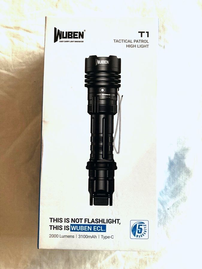 ★WUBEN★ウーベン T1 2000ルーメン LED充電式 タクティカルフラッシュライト/アウトドア/防災/AK25H003拍卖