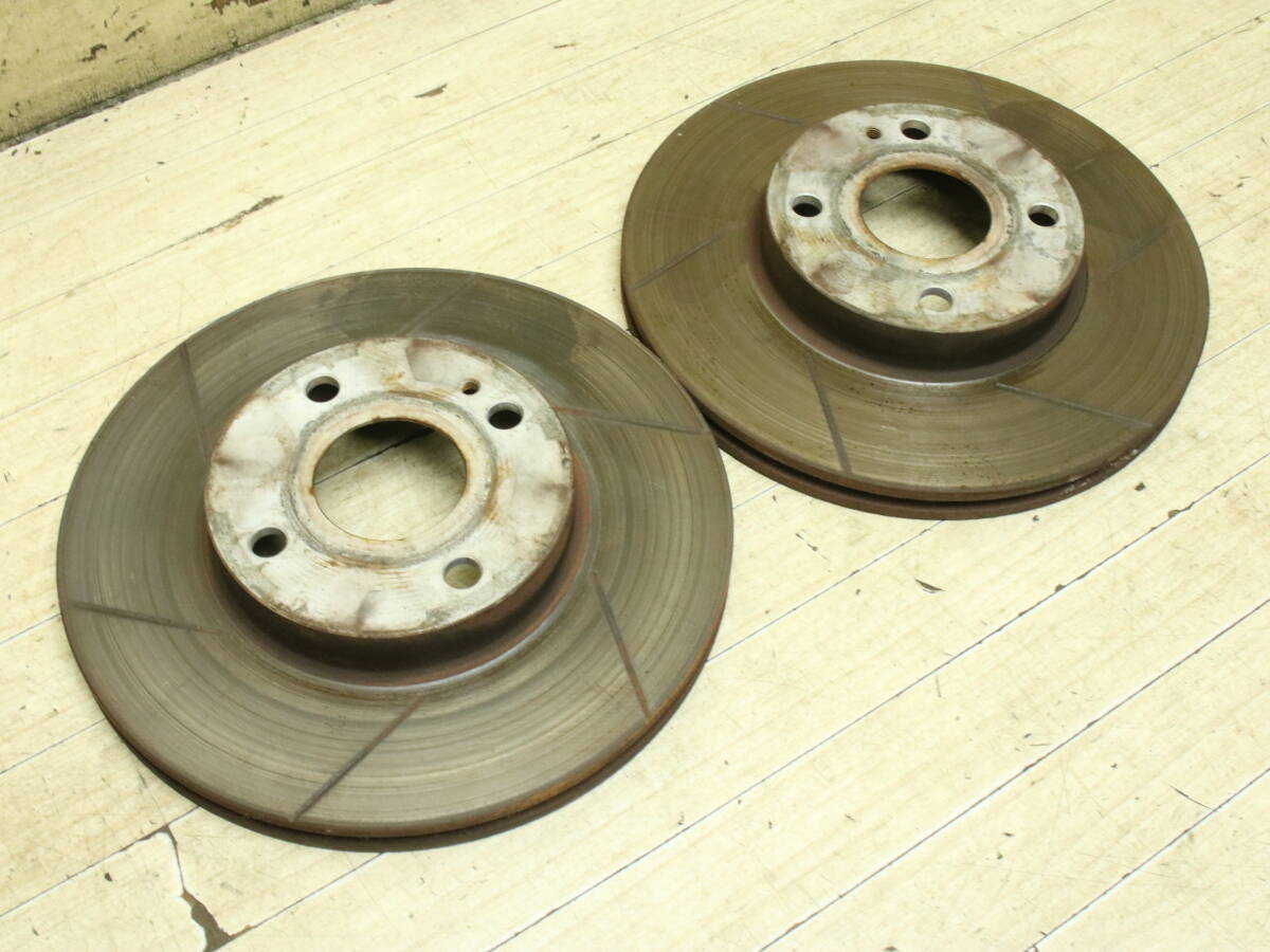 送料無料 ロードスター NB6C/NB8C スリットローター ブレーキローター フロント ノーマル用 左右拍卖