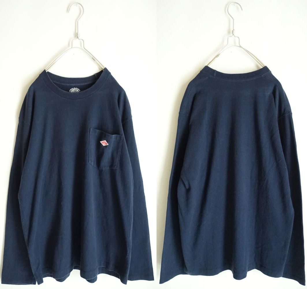 DANTON ダントン ロングスリーブ 42 ネイビー 定価7480円拍卖