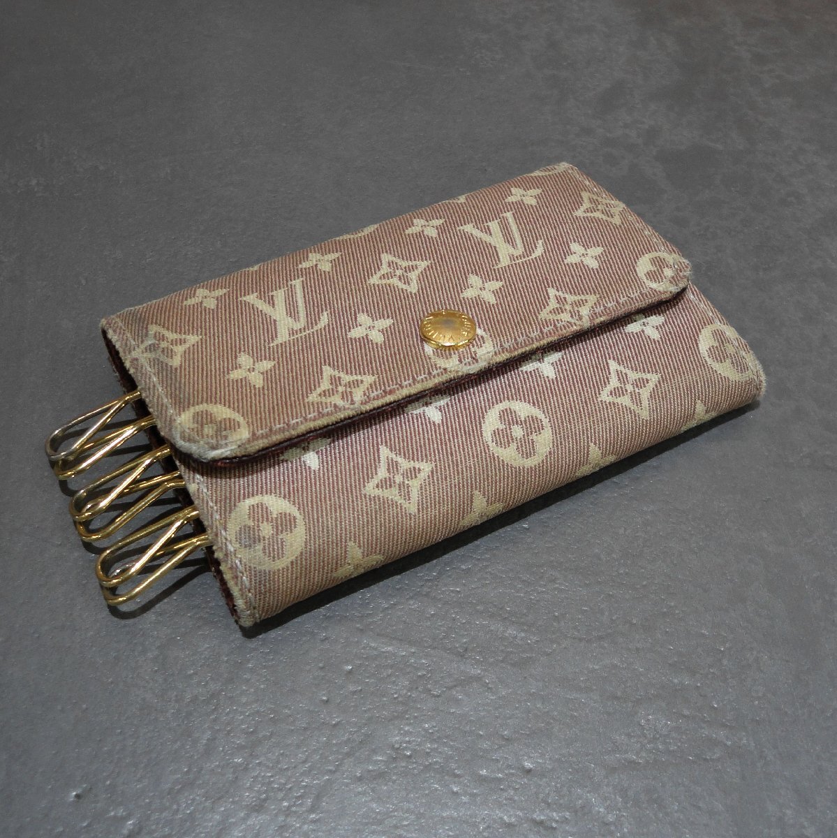 9183T ヴィトン LV キーケース M62993 モノグラム イディール セピア ミュルティクレ6拍卖