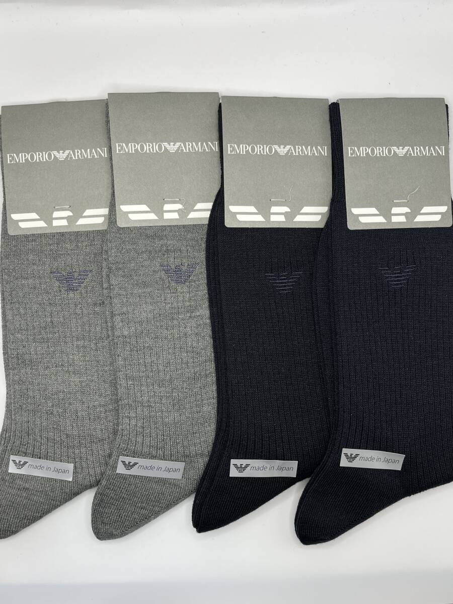 ★新品★ エンポリオ・アルマーニ メンズ ソックス 4足セット 25〜27cm ⑥拍卖