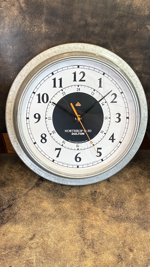 ダルトン DULTON WALL CLOCK NORTHROP G-30 WD ウォール クロック ノースロップ G-30 直径約30cm 無骨 掛時計拍卖