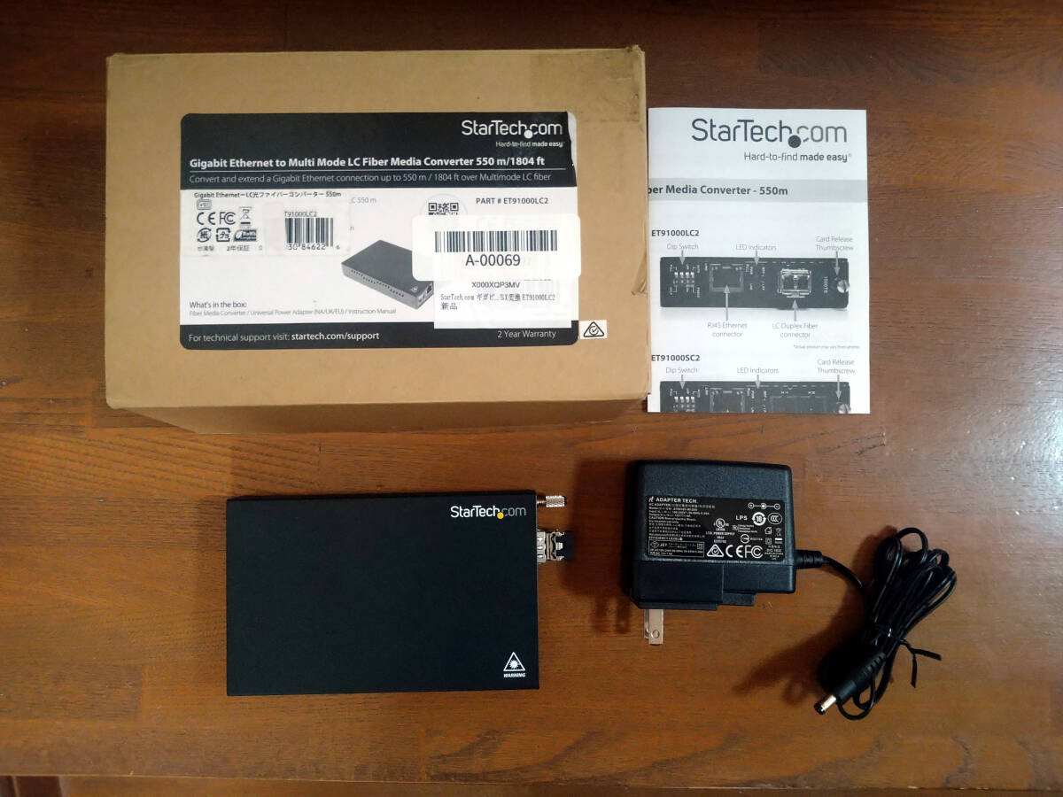 ◆StarTeck スターテック ギガビット イーサネット 対応光メディアコンバータ ET91000LC2拍卖