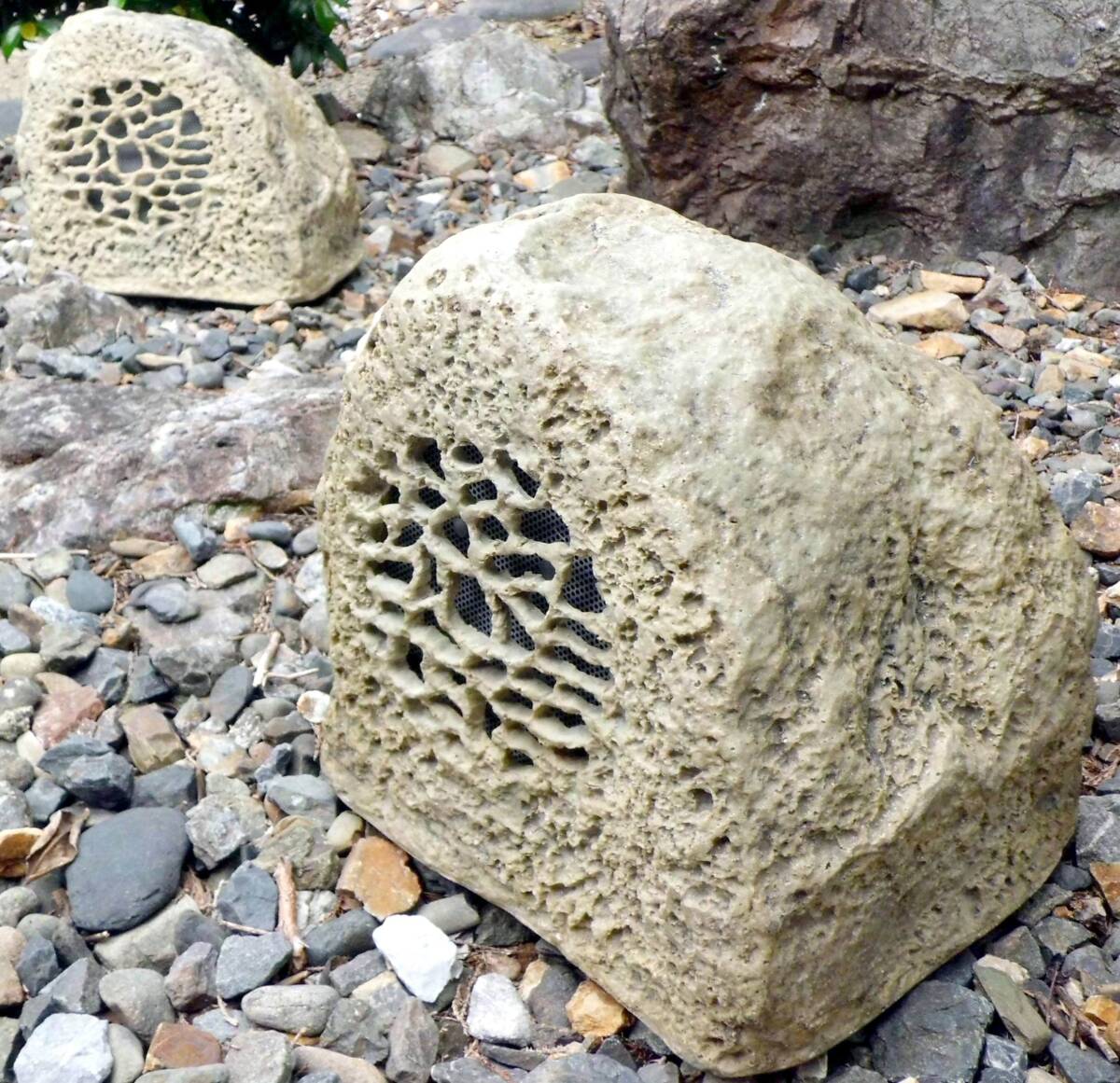 Rockustics PunkRock Coaxial 2way Garden Speaker 鳴動OK! 150W/4Ω 全天候対応 岩形 ガーデン スピーカー 1個 made in U.S.A拍卖