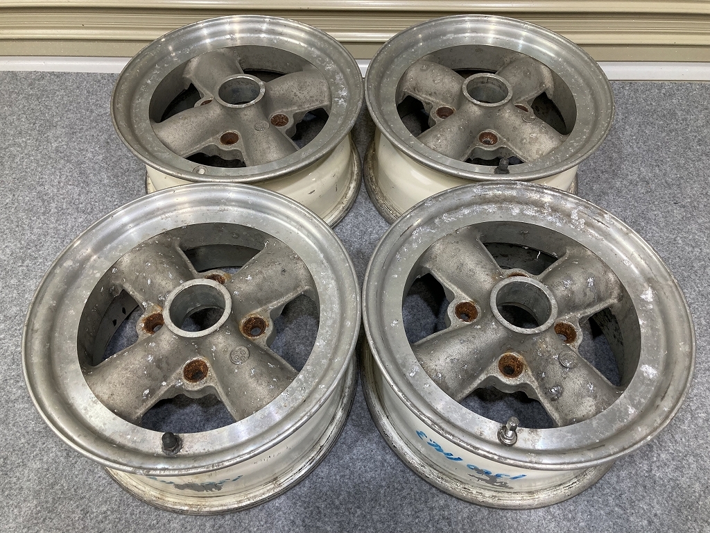 希少 当時物 ワタナベ 4本スポーク 13インチ 6J +20 PCD114.3 4H 4本セット 旧車 等 (U1622)拍卖
