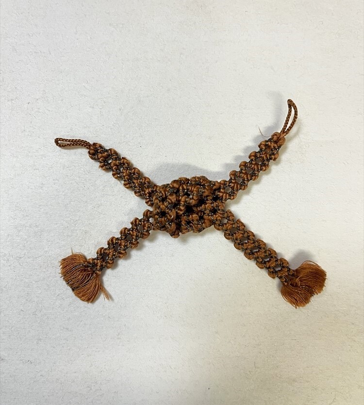 花とら●リサイクル和装小物 羽織紐 女性用 黄土色 250817拍卖