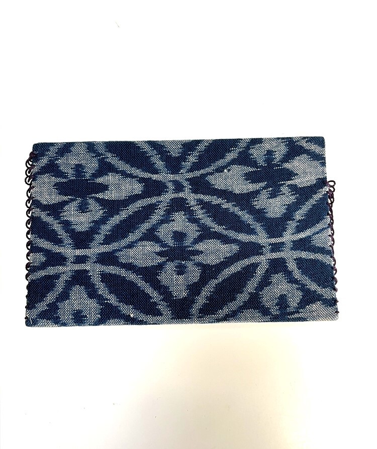 花とら●リサイクル和装小物 懐紙入れ 帛紗ばさみ 茶道 茶道具 お茶席 藍 綿 250817拍卖