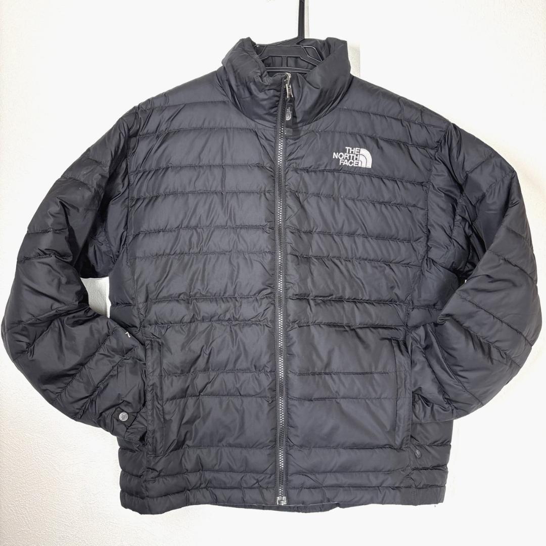 THE NORTH FACE ダウンジャケット ブラック 700フィル Mサイズ ノースフェイス 古着 軽量 メンズ 黒拍卖