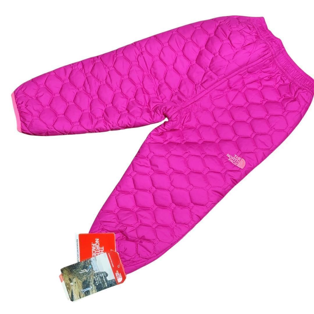 ノースフェイス ベビー 中綿 パンツ リバーシブル ピンク 80~90 THE NORTH FACE 男の子 女の子 ホワイトレーベル キルティング拍卖