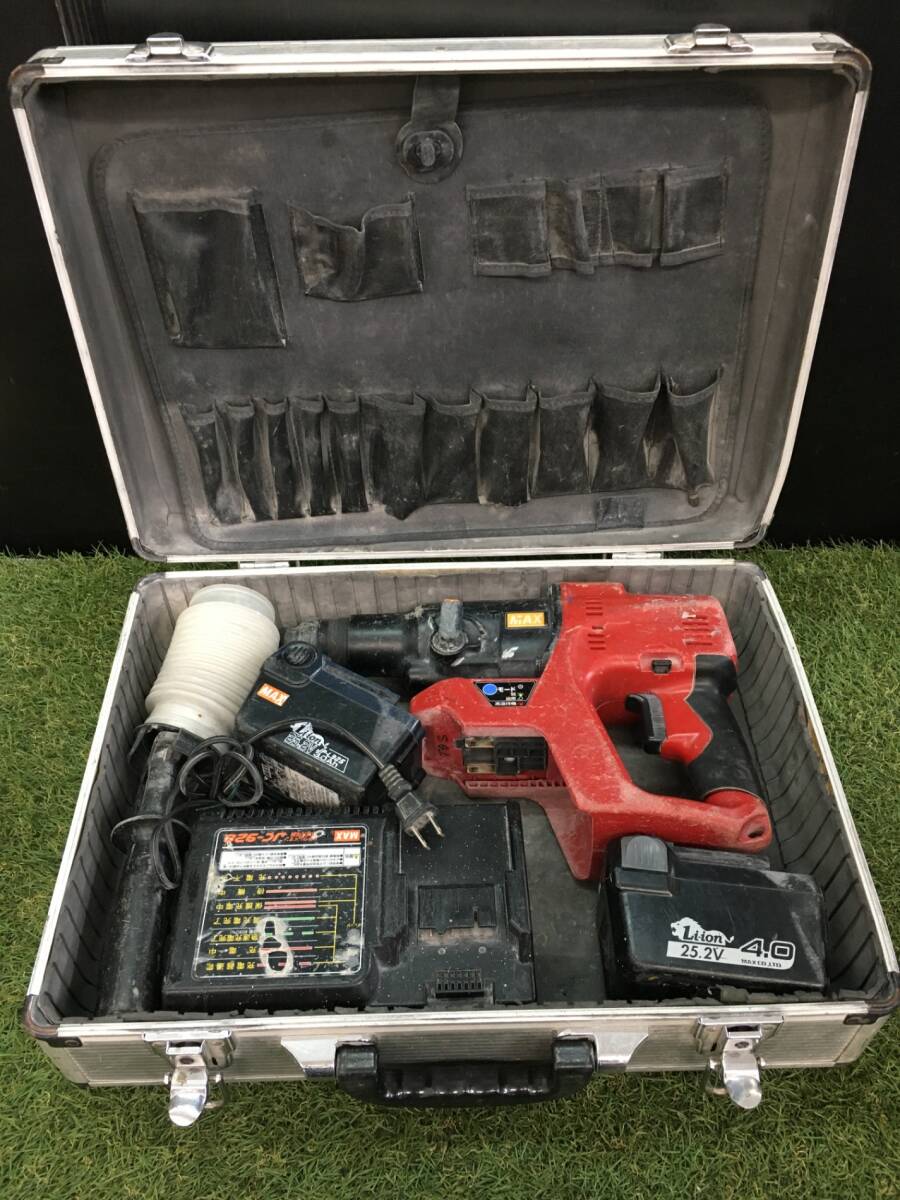 【中古品】【0906】MAX(マックス) 25.2v充電式ブラシレスハンマドリル PJ-R265-B2C ※充電器コード補修有 IT8V9U8QY956 ◎拍卖