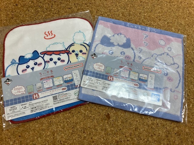★送料無料★ちいかわ1番くじ ~なんかほっこり ちいかわの湯~ H賞 ファブリックコレクション タオル 2枚セット拍卖