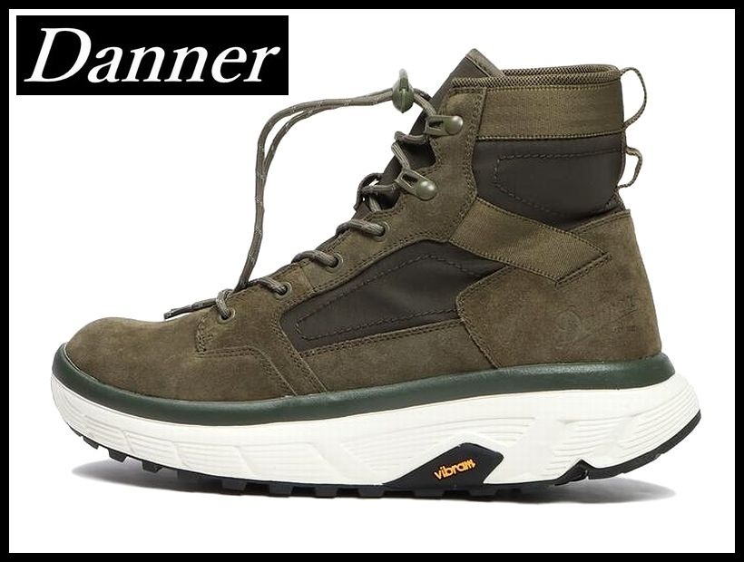 送無 新品 Danner ダナー D620100 LUXON ルクソン 天然皮革 撥水 スエード 難燃 ナイロン コンビ 厚底 スニーカー ブーツ オリーブ 29.0 ②拍卖