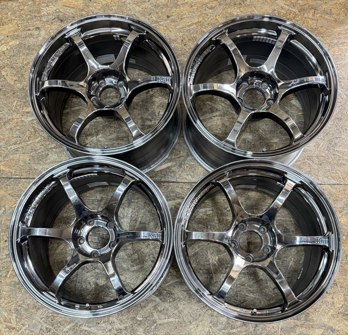 【希少!】ADVAN アドバン RG2 18インチ 9J+29 PCD114.3 5穴 5H 当時物 絶版 メッキ ランエボ シルビア スカイライン FD3S スープラ 拍卖