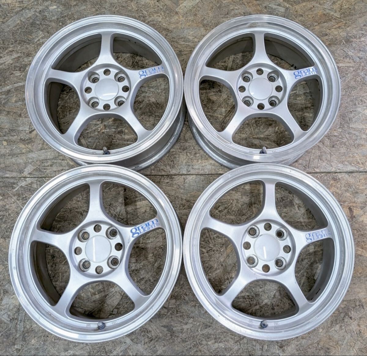 【希少!】RAYS グラムライツ 57C 15インチ 7J+38 PCD100 4穴 4H ロードスター シビック フィット ヴィッツ ヤリス アクア マーチ 拍卖