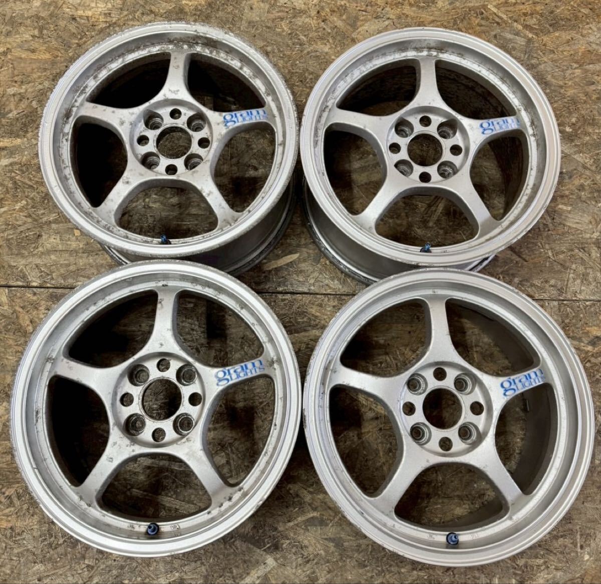 【希少!】RAYS グラムライツ 57C 15インチ 7J+38 PCD100 4穴 4H ロードスター シビック フィット ヴィッツ ヤリス アクア マーチ 拍卖