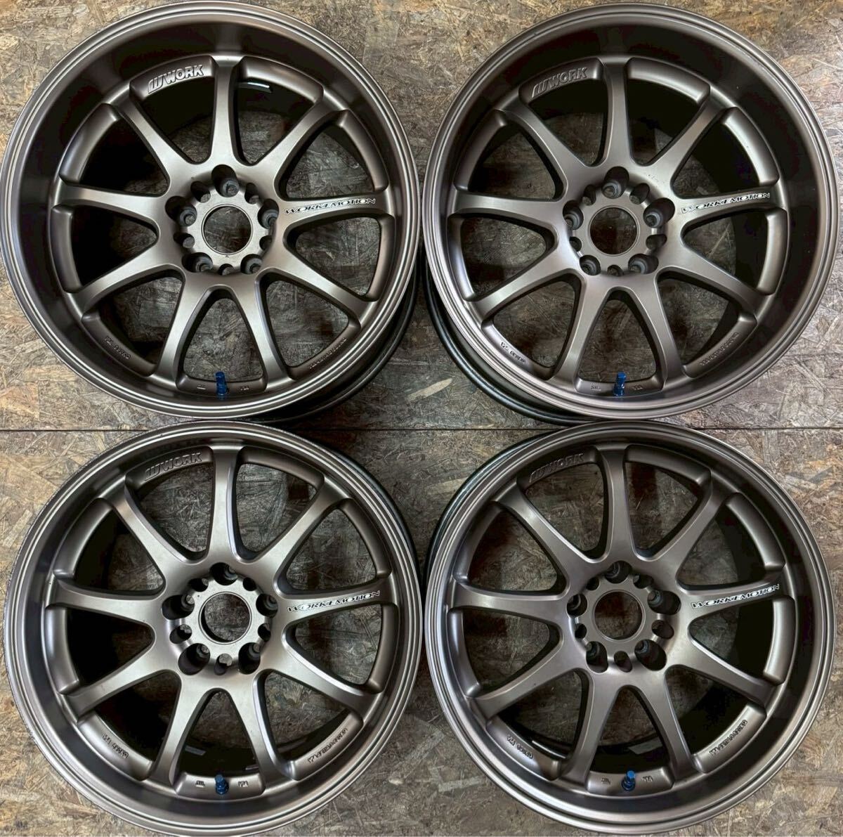 【希少!】WORK エモーション XD9 18インチ 9J+20 10J+18 PCD114.3 5穴 5H 当時物 絶版 シルビア スカイライン スープラ ソアラ拍卖