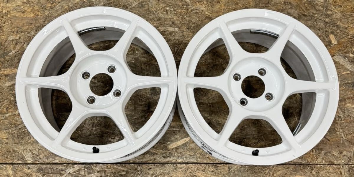 【希少!】P1 レーシング 15インチ 7J +38 PCD100 4穴 セット P1 RACING シビック ロードスター フィット ヴィッツ MR-S キューブ マーチ 拍卖