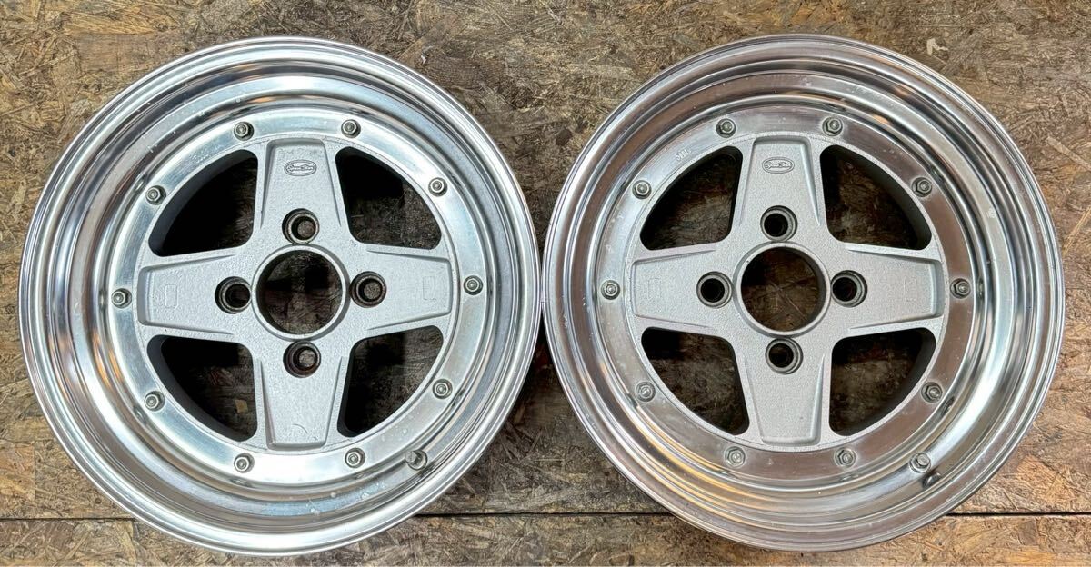 【希少!】SSR MK-2 15インチ 6.5J+7 PCD114.3 4穴 4H 当時物 絶版 深リム AE86 カプチーノ 旧車 ハコスカ シルビア ローレル シビック拍卖