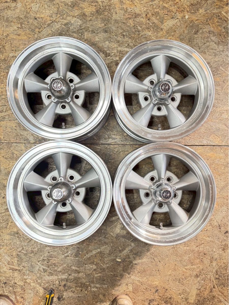 【希少!】ENKEI MOONEYES 14インチ 6J+10 PCD114.3 5穴 5H ムーンアイズ 絶版 当時物 旧車 クラウン サニトラ拍卖