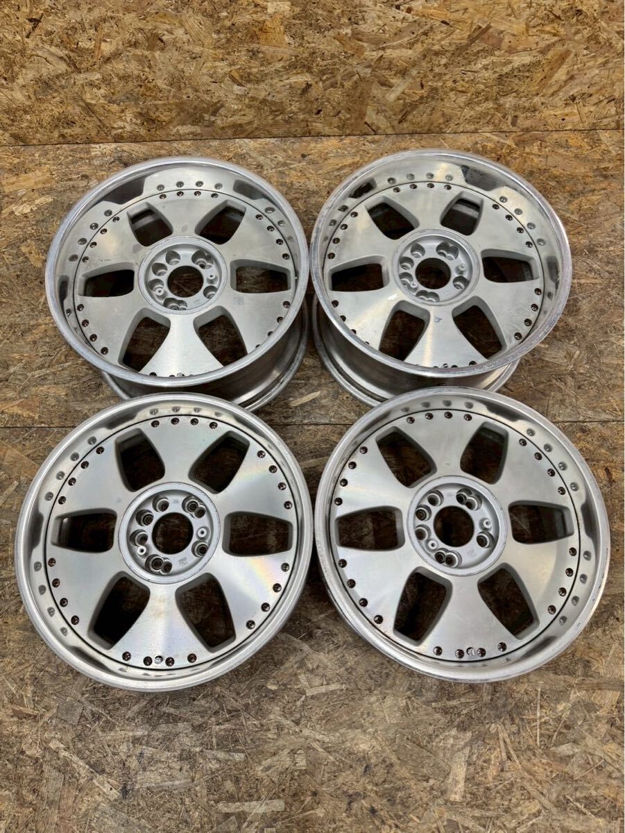 【希少!】RAYS REVOLVER 18インチ 8J+24 9J+24 PCD114.3 5穴 5H 当時物 絶版 シルビア スカイライン ローレル JZX100 ソアラ MAE 拍卖