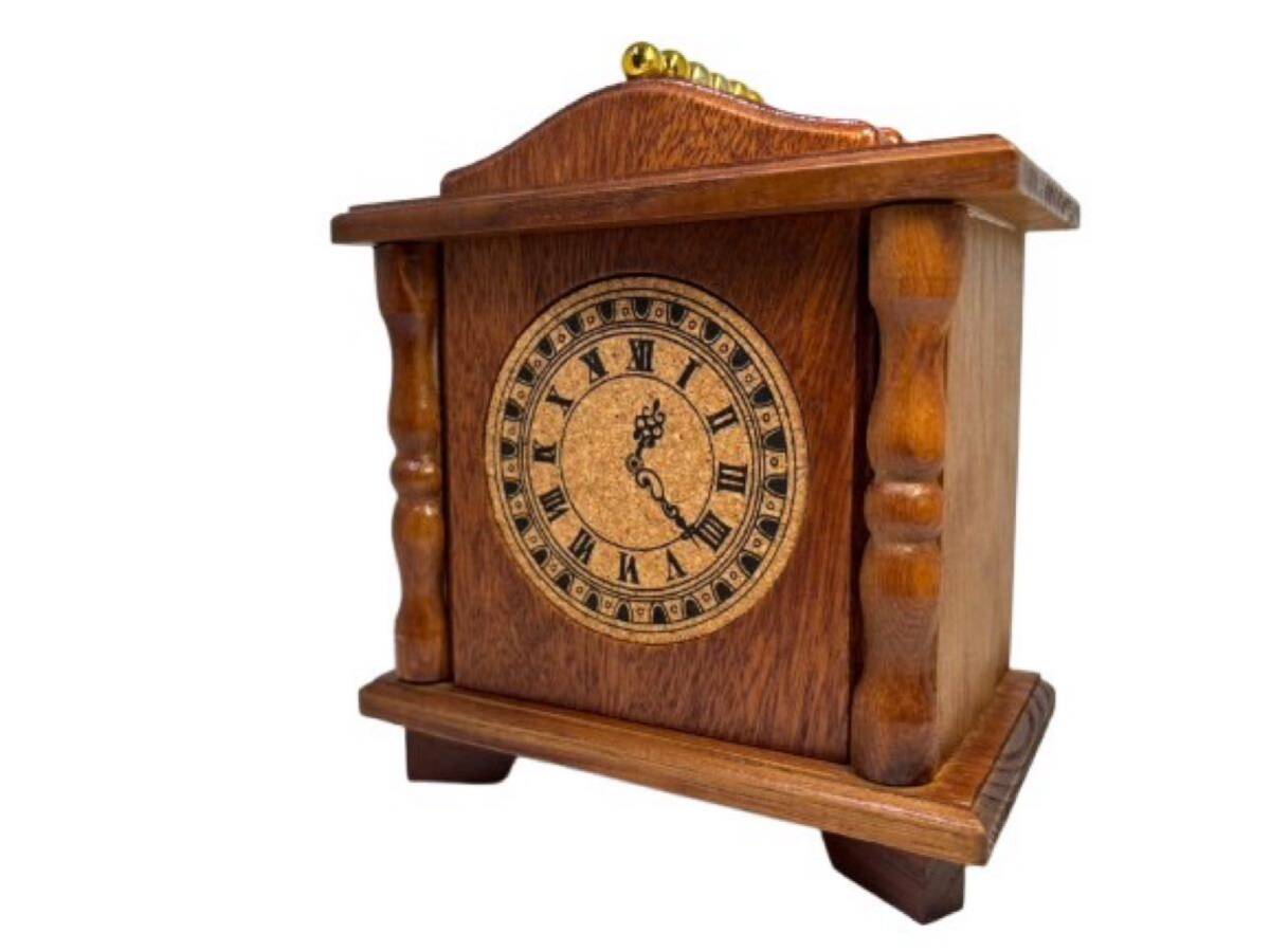 【送料無料!!】保管品 木製 コースター 6枚セット アンティーク レトロ 昭和 時計型 置物 喫茶店 カフェ など拍卖