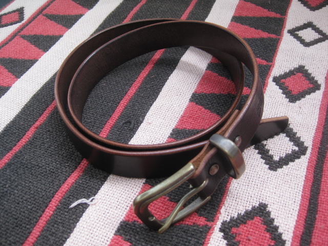 ★多脂革 サドルレザーベルト 幅30ミリ ダークブラウン ほぼブラック ハンドシュリンク★ ハンドメイド アメカジ ハーレー拍卖
