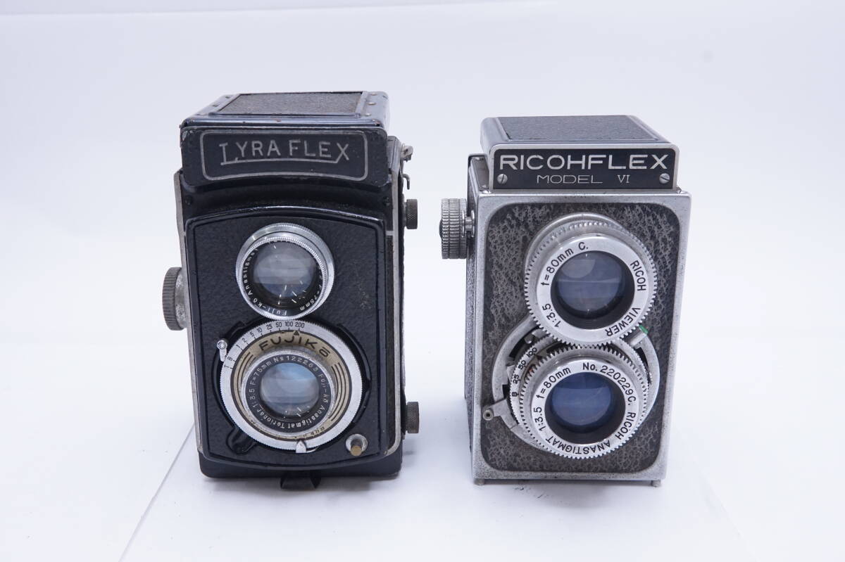 ☆二眼レフカメラ まとめ売り 2個 ジャンク品 / LYRAFLEX,RICOFLEX拍卖
