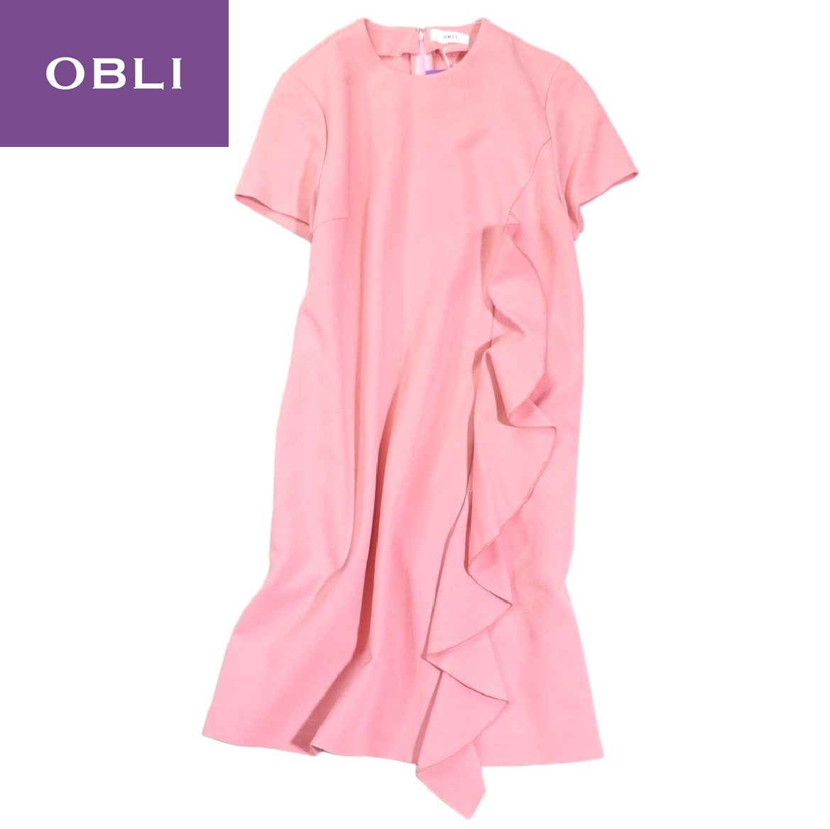 未使用 オブリ OBLI フリル ワンピース FREE拍卖