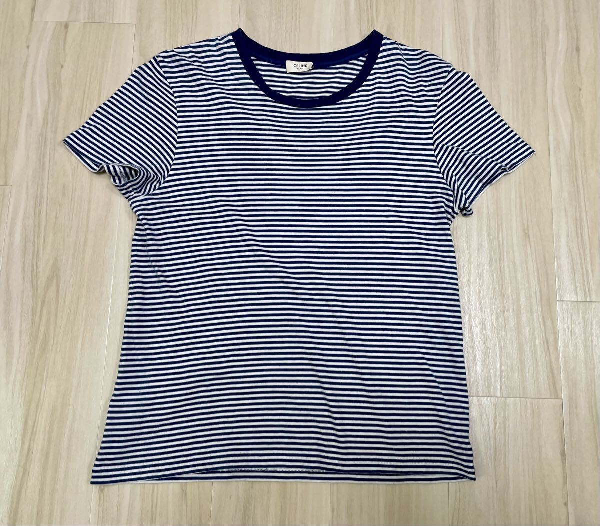 CELINE エディスリマン ボーダーTシャツ Mサイズ セリーヌ拍卖