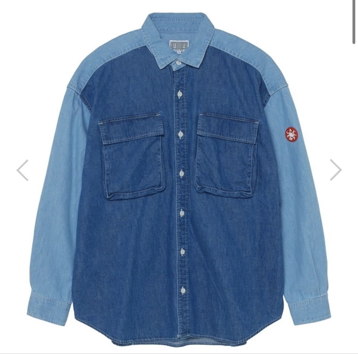 未使用新品 C.E CAVEMPT TWO COLOUR DENIM SHIRT XL拍卖