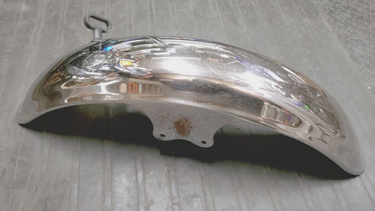 車種不明 純正 メッキ フロントフェンダー / 旧車拍卖
