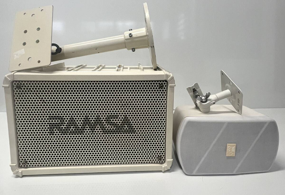 動作確認済 動作良好 スピーカー ナショナル ラムサ RAMSA WS-A80-W TOA SPEAKER SYSTEM F-150WM 清掃済み ブラケット 付き 拍卖
