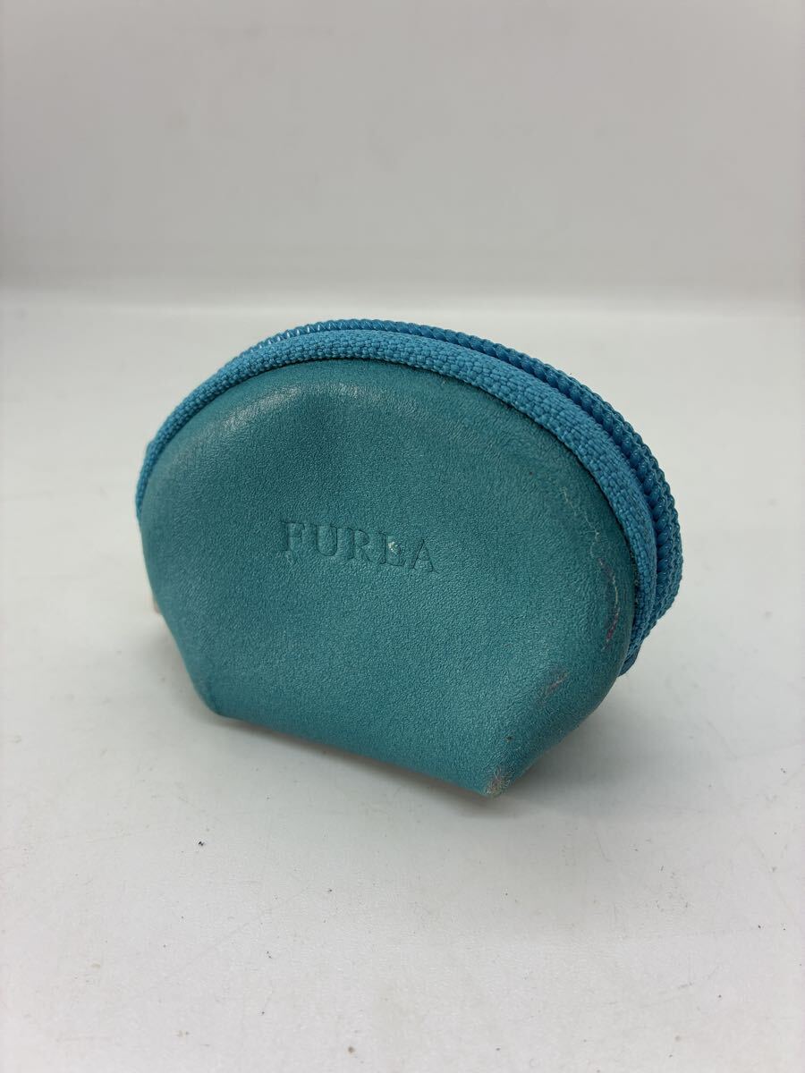 FURLA フルラ コインケース レザー 小銭入れ ターコイズブルー拍卖