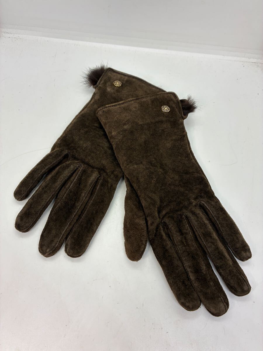 レディース スエード グローブ GLOVES 茶系拍卖