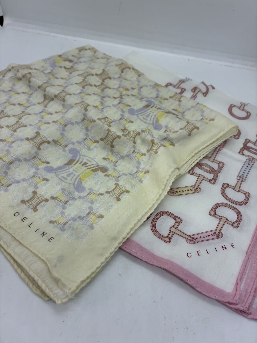CELINE セリーヌ ハンカチ 2点 まとめ セット拍卖