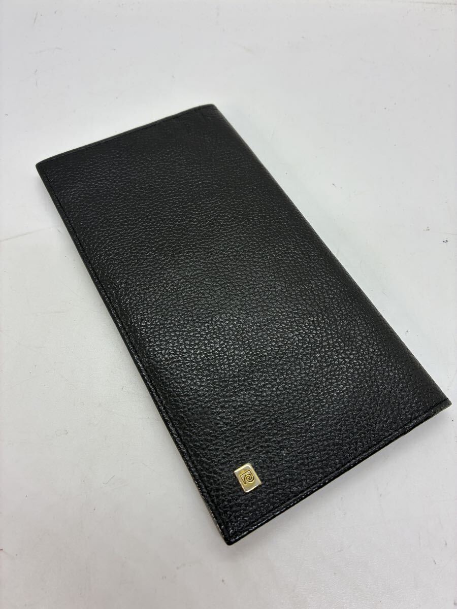 イタリア製 ピエールカルダン pierre cardin レザー ブラック 長財布 札入れ拍卖