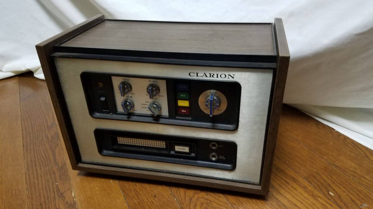 【家電】 CLARION クラリオン 8トラックデッキ HA-202A 通電確認のみ アンティーク 昭和 レトロ ビンテージ拍卖