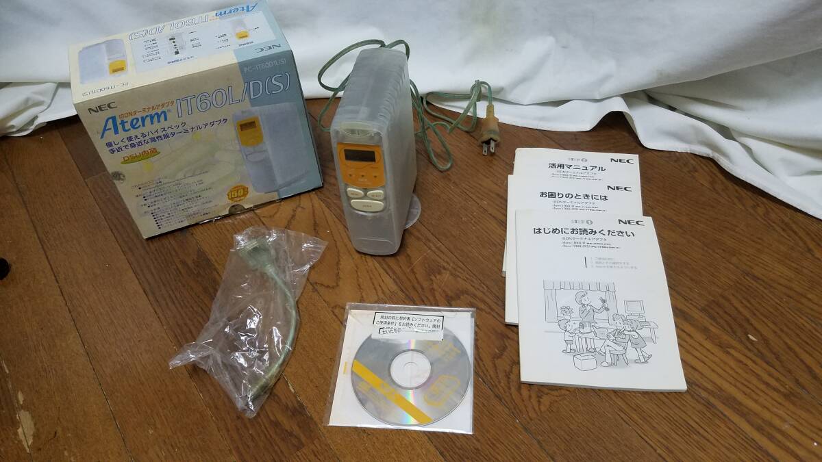 【PC周辺機器】 NEC ISDN ターミナルアダプタ Atrem IT60L/D PC-IT60D1L 通電確認のみ拍卖