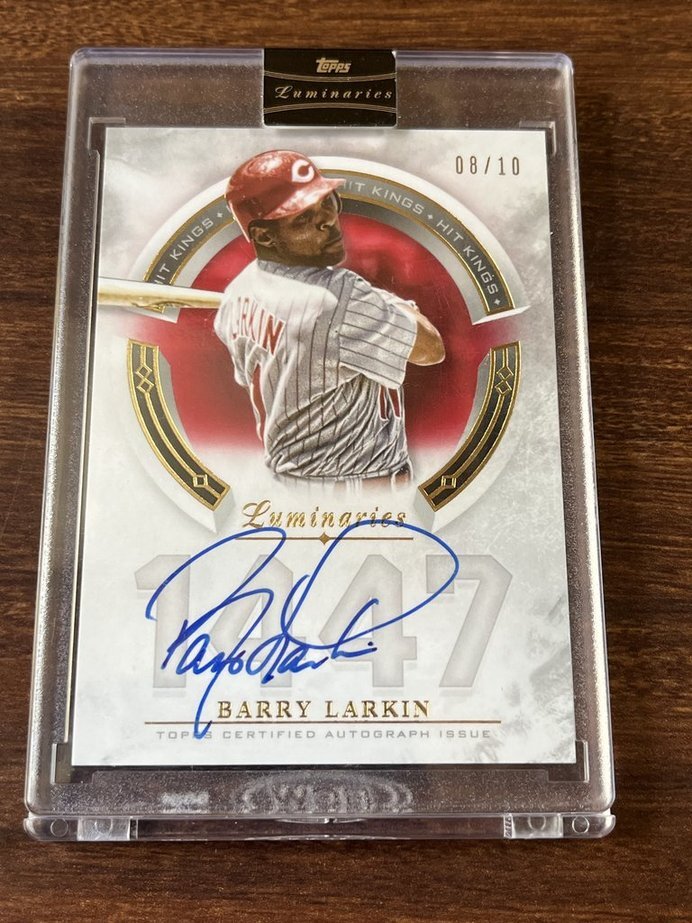 ● 「 BARRY LARKIN 」 AUTOGRAPH 2018 TOOPS Luminaries HK-BL サイン ●拍卖