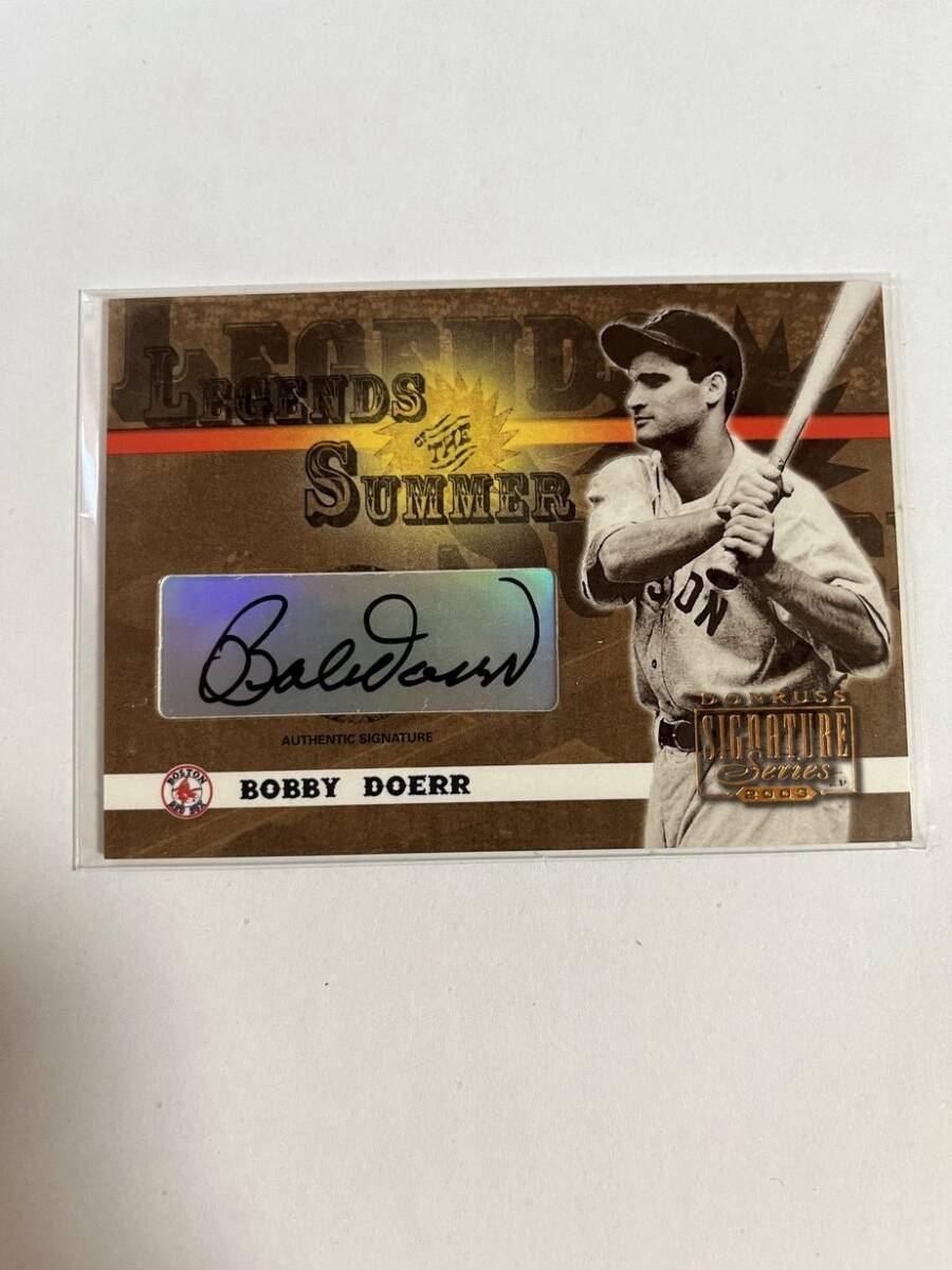● 「 BOBBY DOERR 」Autograph LS-8 Donruss SIGNATURE ●拍卖