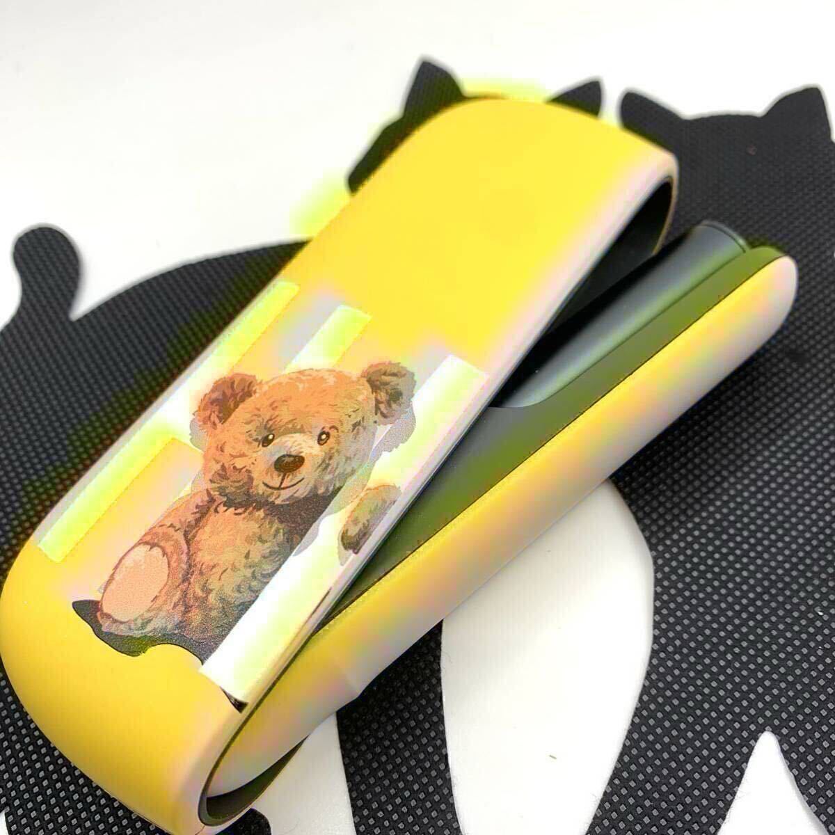 アイコス ILUMA iイルマ ケース iqos3 ケース ilumaケース ドアカバー IQOS ハードケース 熊 黄色拍卖