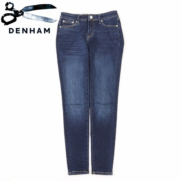 【KA121】美品◆DENHAM デンハム SPRAY SUPER TIGHT FIT スキニー デニム パンツ ジーンズ インディゴブルー 25拍卖