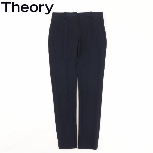 【KA135】美品◆Theory セオリー シンプル ストレッチ スラックス テーパード パンツ 紺 ネイビー XX0拍卖