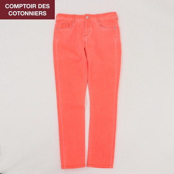 【KA194】◆COMPTOIR DES COTONNIERS jeans コントワー デ コトニエ コットン カラー テーパード パンツ 40拍卖