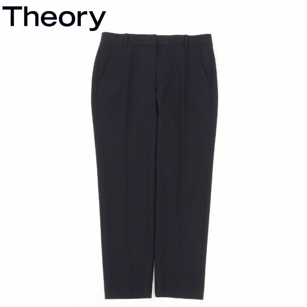 【KA221】美品◆Theory セオリー フォーマル スラックス テーパード パンツ 紺 ダークネイビー 4拍卖